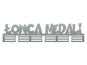 Wieszak na medale Łowca medali 80 cm - srebrny
