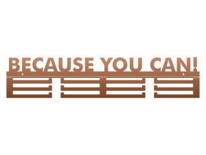 Wieszak na medale Because you can 60 - miedziany