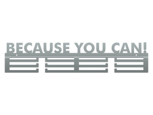 Wieszak na medale Because you can 60 - srebrny