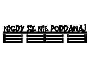 Uchwyt na medale dla chłopca, 60 cm - czarny, matowy