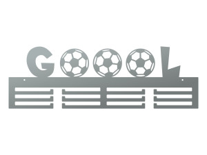 Wieszak na medale Goool 60 cm - srebrny