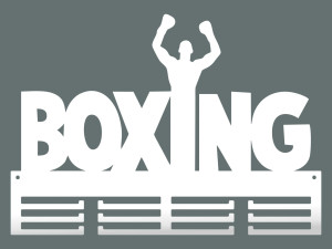 Wieszak na medale Boxing II 40 cm - biały matowy