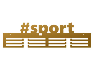 Wieszak na medale #SPORT 60 cm - złoty
