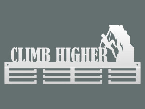 Wieszak na medale Climb Higher - biały matowy - 40