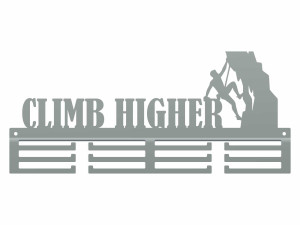 Wieszak na medale Climb Higher - srebrny - 40