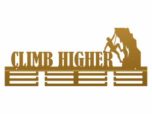 Wieszak na medale Climb Higher - złoty - 60