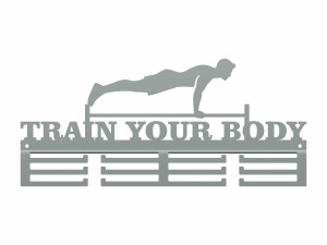 Wieszak na medale Train Your Body - srebrny - 40