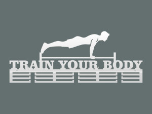 Wieszak na medale Train Your Body - biały matowy - 80