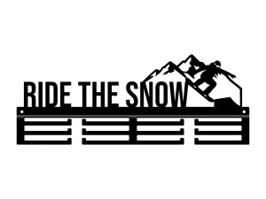 Wieszak na medale Ride The Snow - czarny matowy - 40