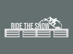 Wieszak na medale Ride The Snow - biały matowy - 60