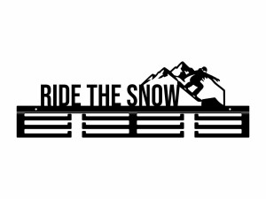 Wieszak na medale Ride The Snow - czarny matowy - 60