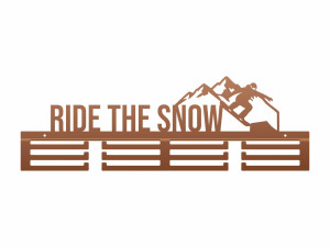 Wieszak na medale Ride The Snow - miedziany - 60