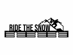 Wieszak na medale Ride The Snow - czarny matowy - 80