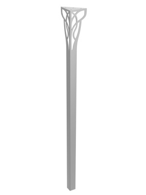 Noga do konsoli Louis 90 cm - srebrny