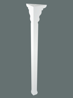 Noga do stołu Palace 72 cm - biały matowy