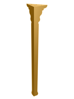 Noga do stołu Palace 72 cm - złoty