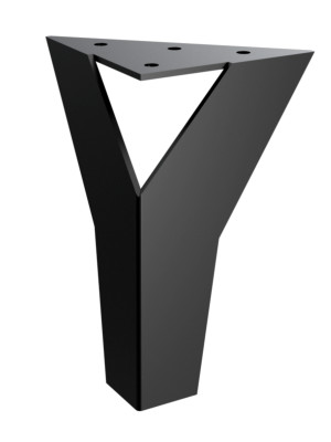 Nóżka meblowa Moderna 15 cm - czarny mat