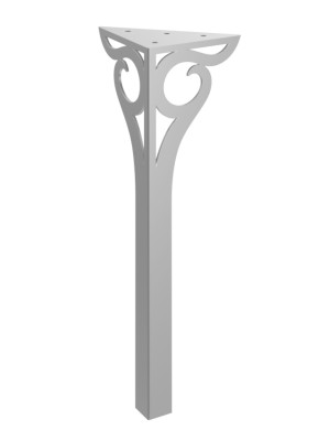 Noga do stolika Gian 40 cm - srebrny