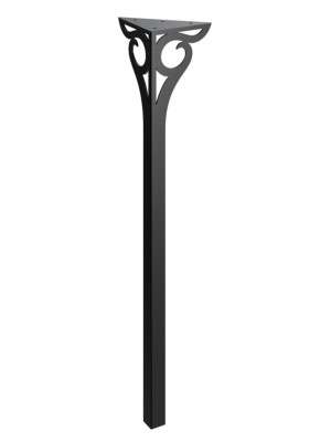 Noga do stołu Gian 72 cm - czarny mat