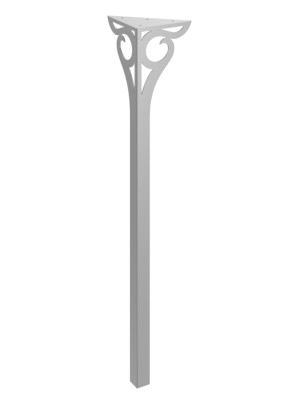 Noga do stołu Gian 72 cm - srebrny