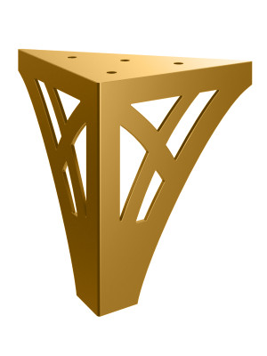 Nóżka meblowa Tracery 15 cm - złoty