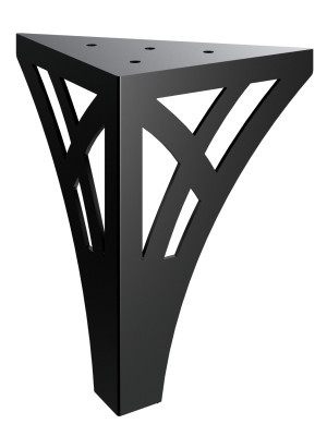 Noga do szafki Tracery 20 cm - czarny mat