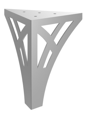Noga do szafki Tracery 20 cm - srebrny