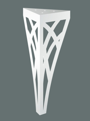 Noga do stolika Tracery 40 cm - biały matowy