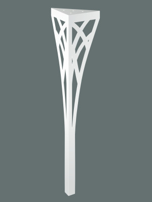 Noga do stołu Tracery 72 cm - biały matowy