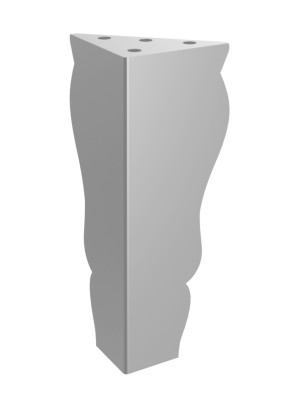Nóżka meblowa Henry 15 cm - srebrny