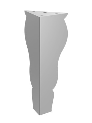 Noga do szafki Henry 20 cm - srebrny
