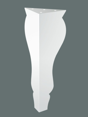Noga meblowa Henry 30 cm - biały matowy