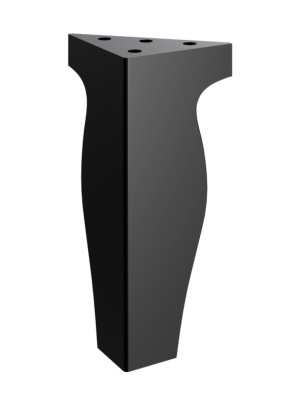 Nóżka meblowa Ernest 15 cm - czarny mat