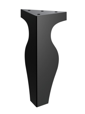 Noga do szafki Ernest 20 cm - czarny mat
