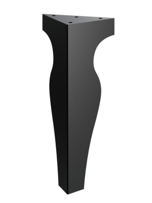 Noga meblowa Ernest 30 cm - czarny mat