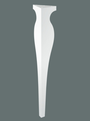 Noga do stołu Ernest 72 cm - biały matowy
