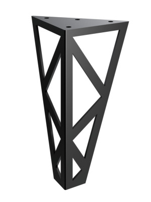 Noga do szafki Polygon 20 cm - czarny mat