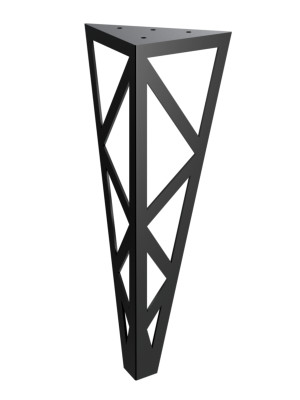 Picior pentru măsuță Polygon Chrom 40 cm - czarny mat