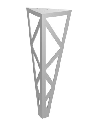 Picior pentru măsuță Polygon Chrom 40 cm - srebrny