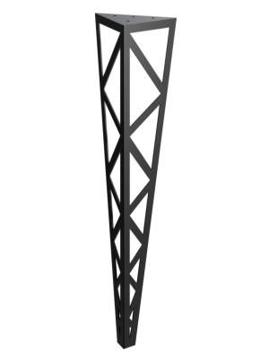 Noga do stołu Polygon 72 cm - czarny mat