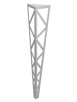 Noga do stołu Polygon 72 cm - srebrny