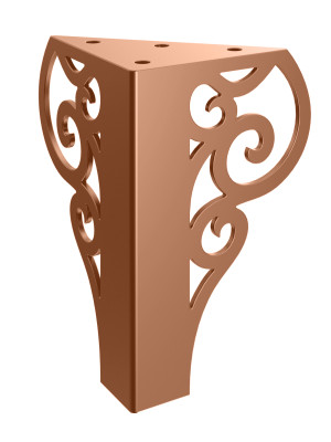 Nóżka meblowa Royal 15 cm - miedziany