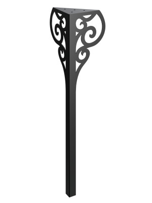 Noga do stołu Royal 72 cm - czarny mat