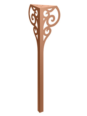 Noga do stołu Royal 72 cm - miedziany
