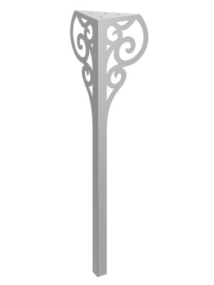 Noga do stołu Royal 72 cm - srebrny