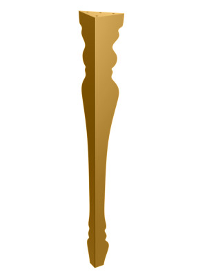 Noga do stołu Mary 72 cm - złoty