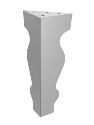 Noga do szafki Charlotte 20 cm - srebrny