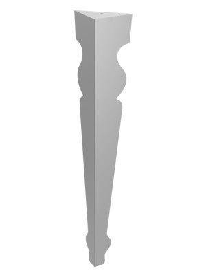 Noga do stołu Charlotte 72 cm - srebrny