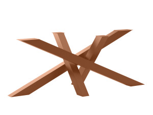 Noga metalowa do stołu Mediolan Heavy XL - miedziany