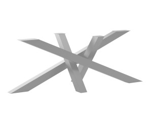 Noga metalowa do stołu Mediolan Heavy XXL - srebrny